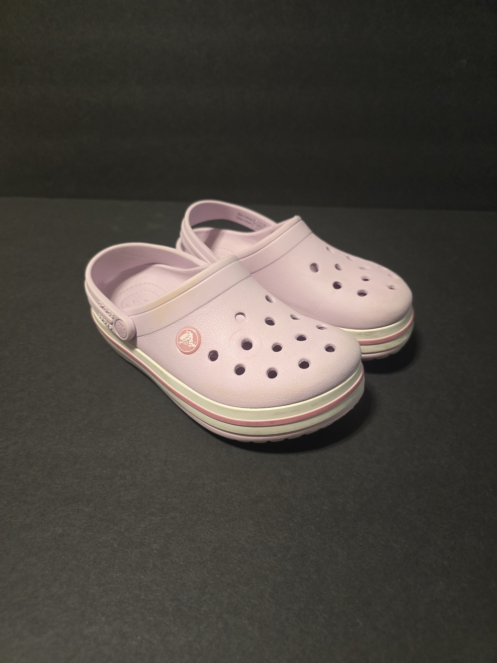Crocs Kids Crocband Clog Ballerina Pink White Size C13